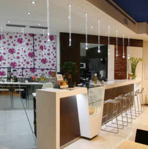 Lampada a led di design in metacrilato