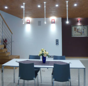 Lampada a led di design in metacrilato