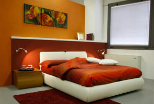 Illuminare la camera da letto matrimoniale-con-applique-led