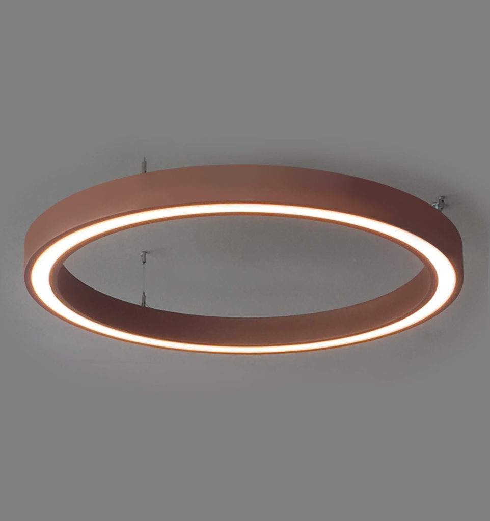 Lampada Led cerchio per soffitto a luce diffusa Loop