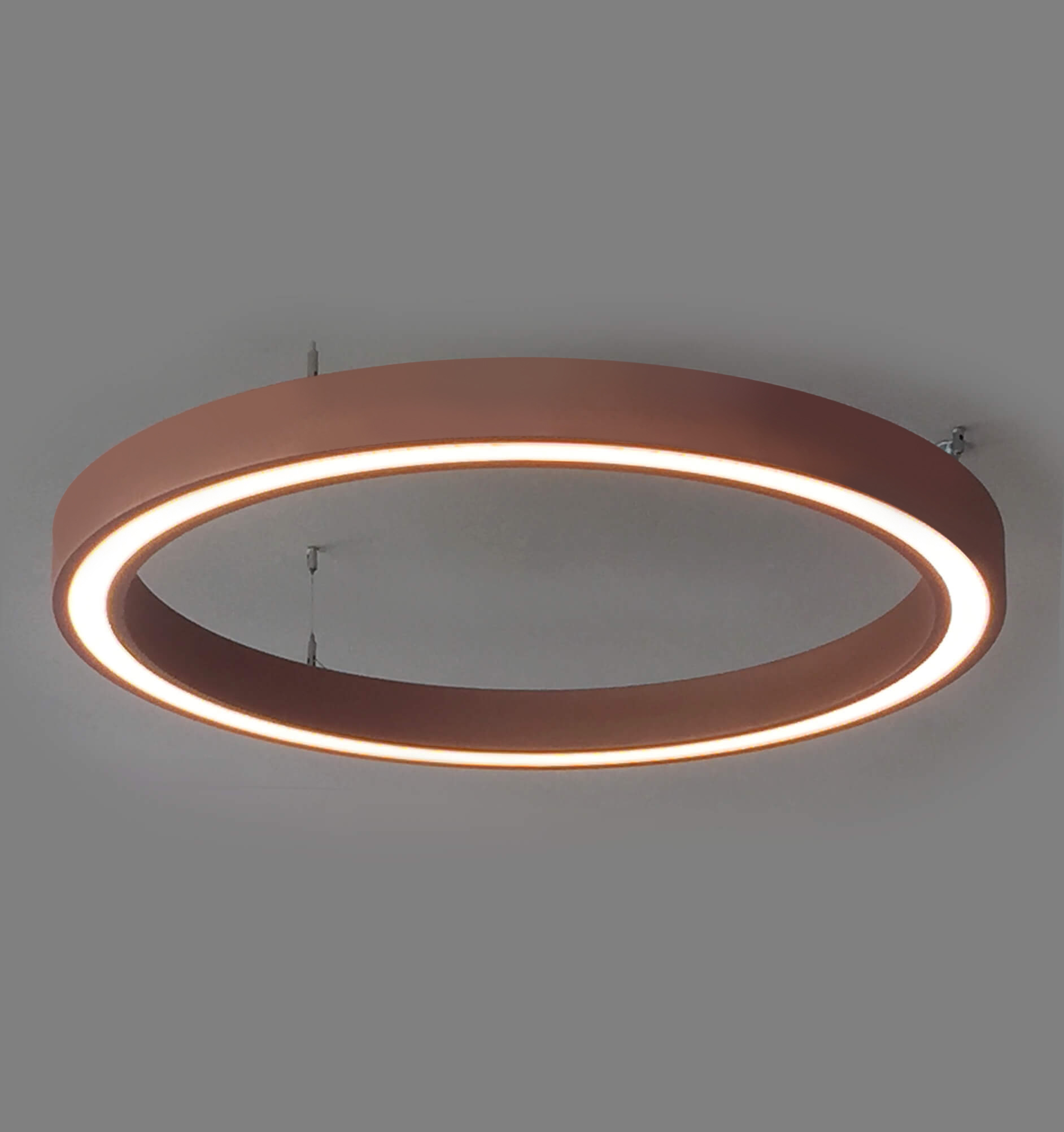 Circular pendant light with diffuse and comfortable light Loop by
